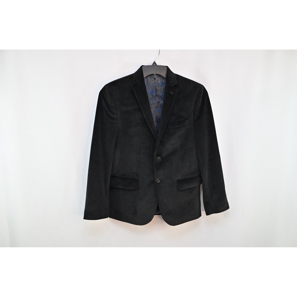 Lauren Ralph Lauren Black Velvet Blazer Women Size 16 Tailored Jacket